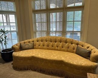 Custom Upholstered Tufted Sofa