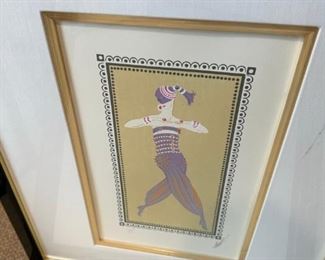 5 piece set/collection of Erte Lithographs signed/numbered by artist