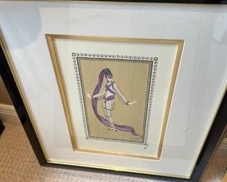 5 piece set/collection of Erte Lithographs signed/numbered by artist