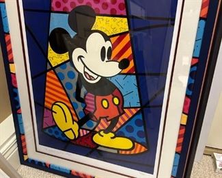 Romero Britto Signed -Disney Mickey Mouse