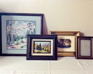 Katherine Bowden Watercolor and Framed Art