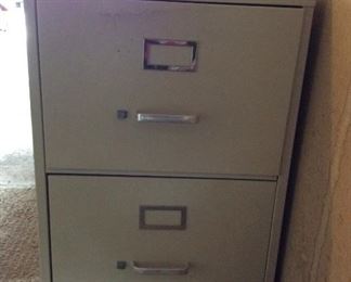 (2) Metal File Cabinets