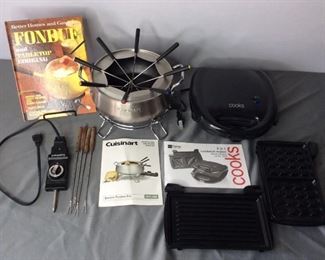 Cuisinart Fondue Pot, Cooks 3-in-1 Sandwich Maker