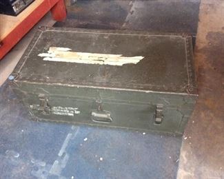 Vintage Doehler Metal Trunk