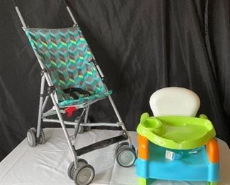 Umbrella Stroller, 1st Steps Travel High Chair, Wooden Puzzle