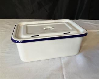 Enamelware Refrigerator Box Ca. 1950's