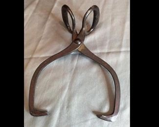 Vintage Antique Cast Iron Ice Block Tongs