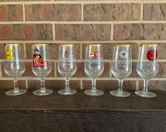 (6) Assorted German Beer Glasses