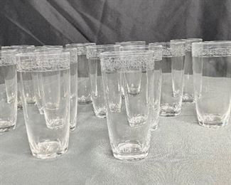 (3) Rosenthal Crystal Water Glasses