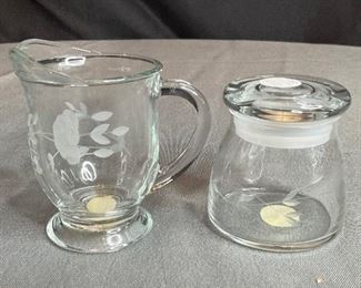 NEW Princess House Mini Crystal Pitcher and Crystal Candle Jar