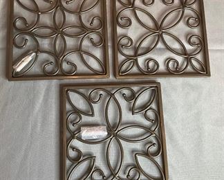 NEW Princess House Meridian Wall Plates (3)