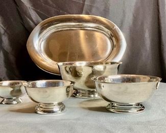Silver Plated Bowls & Serving Tray