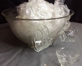Glass Punchbowl Set