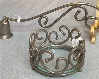 NEW Princess House Candle Holder and Candle Snuffer