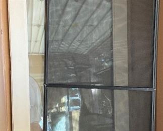 Therma-Tru Door - NEW and (2) Screens