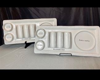 (2) Mud Pie Taco Platters