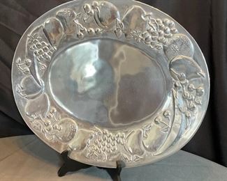 Wilton Armetale Pewter Oval Tray