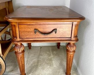 Wood End Table