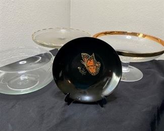 Couroc of Monterey Decorative Plate, Vintage Stand, and More
