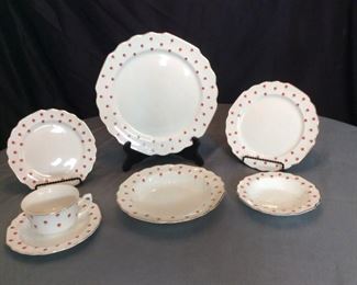 W.S. George Blushing Rose Dalrymple (Lido) Pattern Dinnerware
