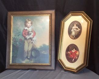 Fishing Lamp and Pottery Serving Plate with Bowl