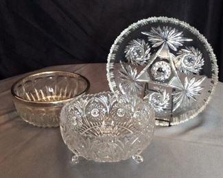 Crystal and Glass Serving Dishes