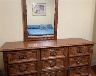 DREXEL DRESSER WITH MIRROR