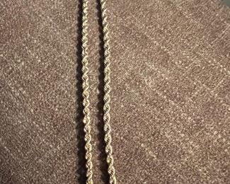 14KT ROPE CHAIN 