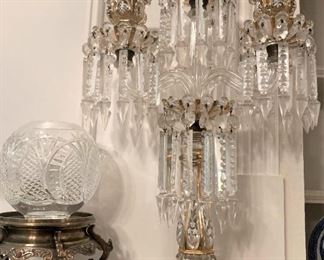 One of two luxurious candle holder