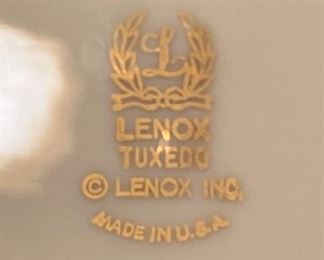 Lenox "Tuxedo" china (Eight 5-pc. place settings plus extra pieces)