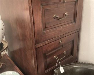 4-drawer wooden file cabinet