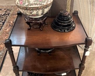 Another 3-tier table; Asian bowl