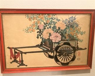 Framed Asian art