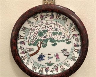 Mounted Asian plate