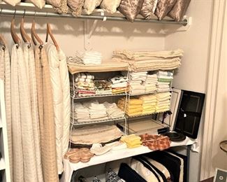 Linens and decorative pillows