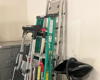 File cabinets; ladders
