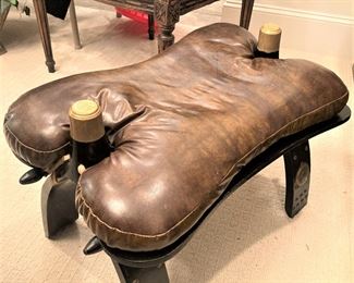 Leather stool