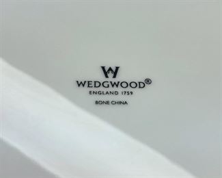 Solid white Wedgwood plates from England