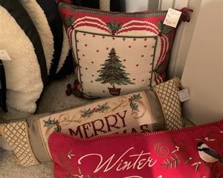 Holiday pillows