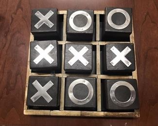 Tic Tac Toe in Wood and Shell from Pier One