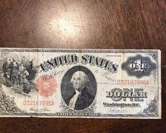 1917 US One Dollar Bill