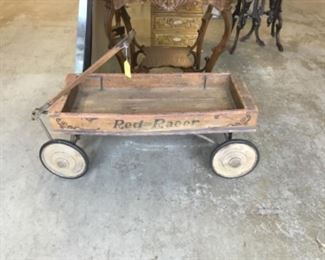 Adorable antique Red Racer Childs wagon