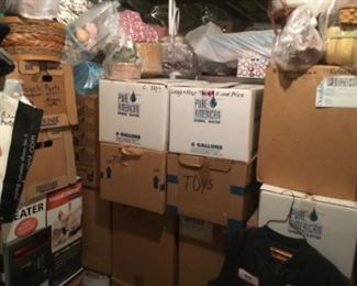 Hoarder boxes, line up and ready to load! All of them are coming to the warehouse 