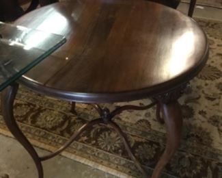 Antique round side table