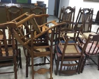 Large quantity of chairs 