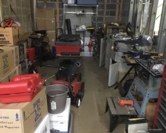 Tools and garage items 