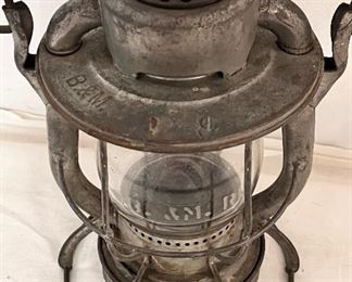 TOP VIEW OF BOSTOM & MAINE RAILROAD LANTERN 
