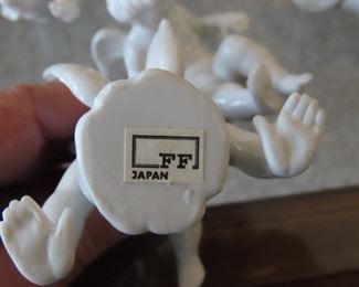 Collection of Fitz and Floyd cherubs.