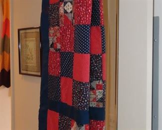 Hand made patchwork quilt.