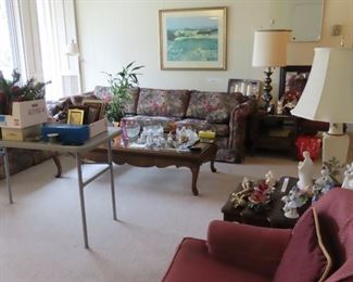 Living and dining room areas.